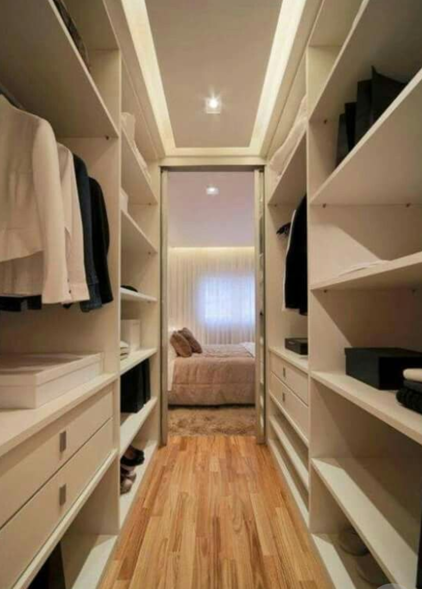 П-образная гардеробная комната в спальню Ульяновск